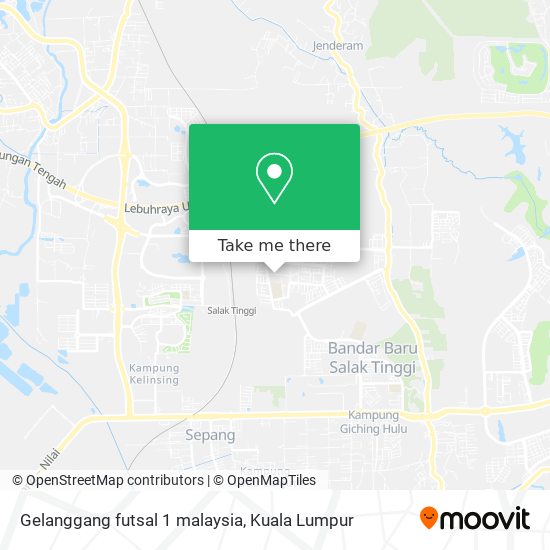 Gelanggang futsal 1 malaysia map