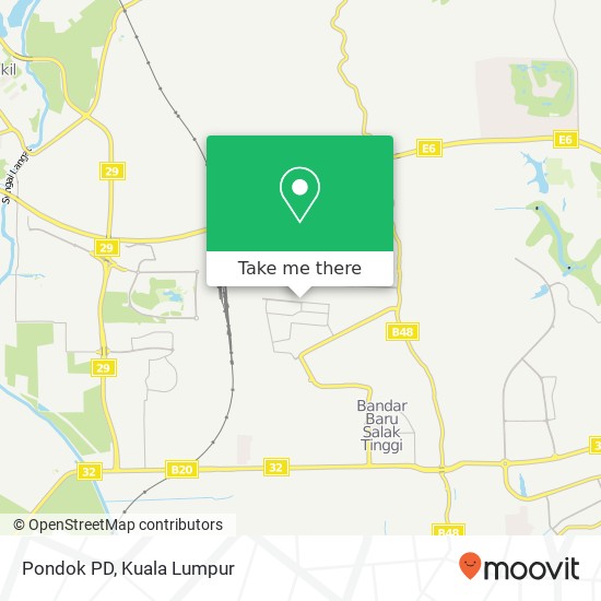 Pondok PD map