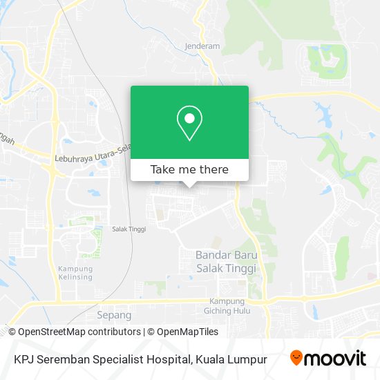 KPJ Seremban Specialist Hospital map