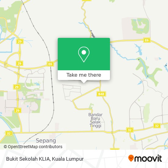 Bukit Sekolah KLIA map