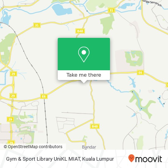 Gym & Sport Library UniKL MIAT map