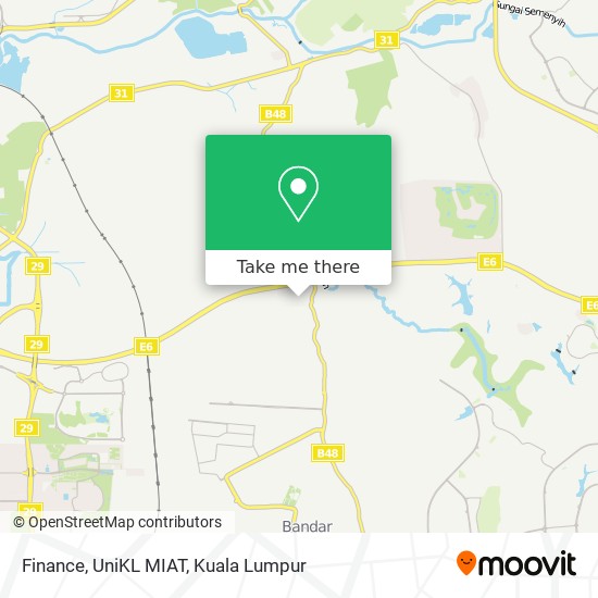 Finance, UniKL MIAT map