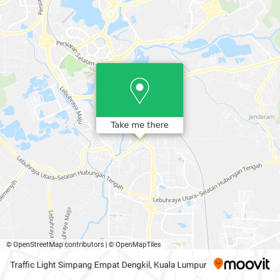 Peta Traffic Light Simpang Empat Dengkil