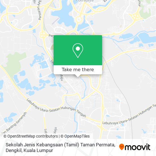 Peta Sekolah Jenis Kebangsaan (Tamil) Taman Permata, Dengkil