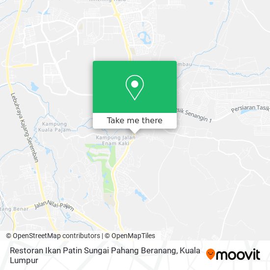 Restoran Ikan Patin Sungai Pahang Beranang map