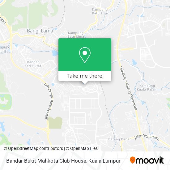 Bandar Bukit Mahkota Club House map
