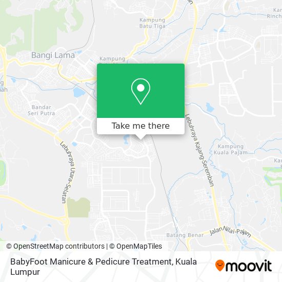 BabyFoot Manicure & Pedicure Treatment map