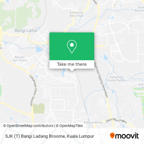 SJK (T) Bangi Ladang Broome map