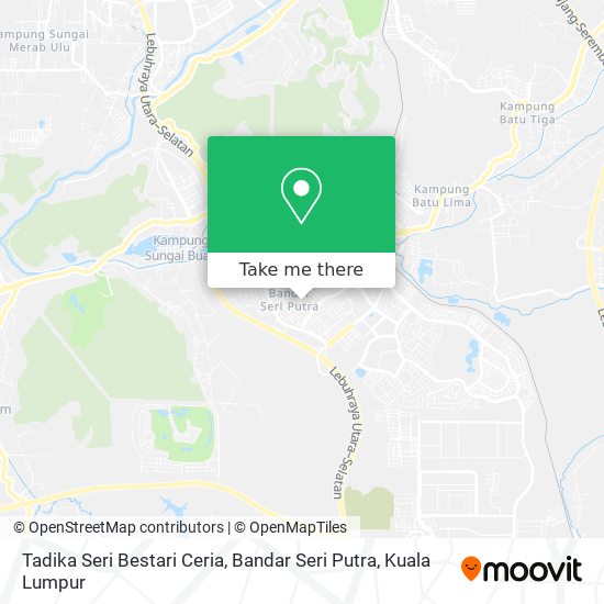 Peta Tadika Seri Bestari Ceria, Bandar Seri Putra