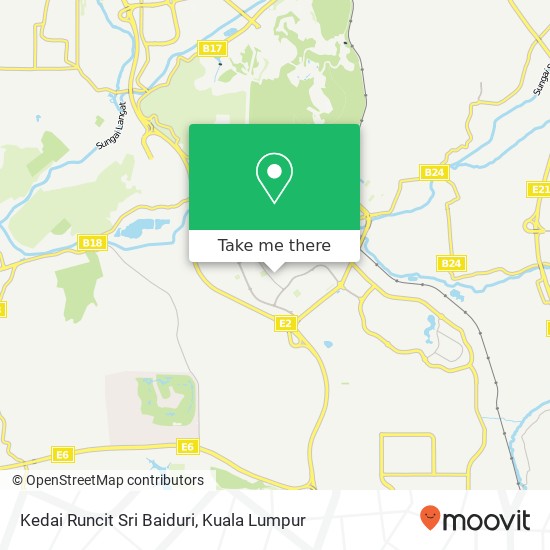Peta Kedai Runcit Sri Baiduri