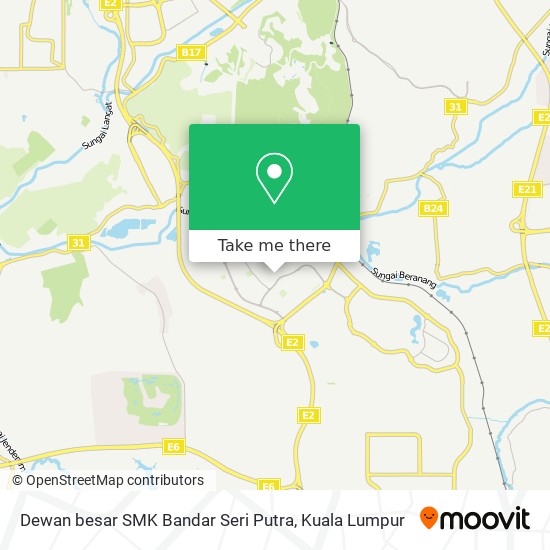 Dewan  besar SMK Bandar Seri Putra map