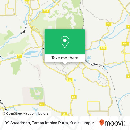 99 Speedmart, Taman Impian Putra map