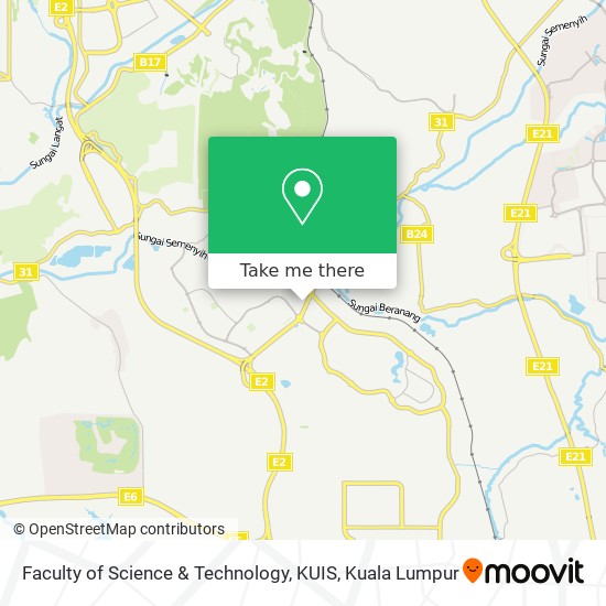 Peta Faculty of Science & Technology,  KUIS