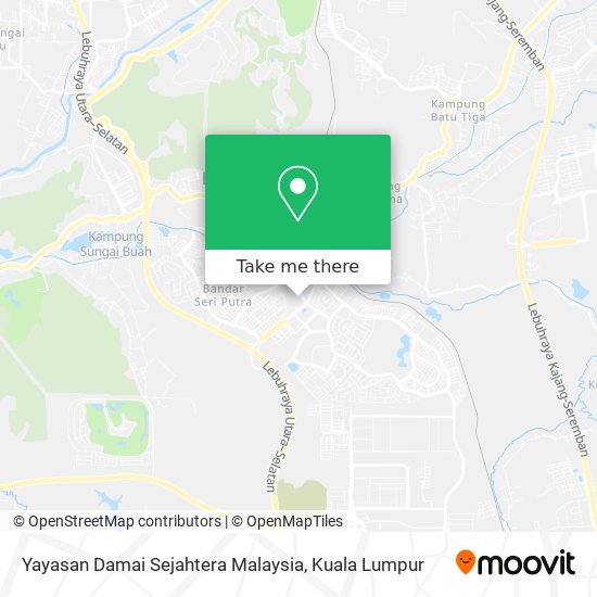 Peta Yayasan Damai Sejahtera Malaysia