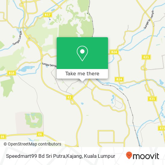 Peta Speedmart99 Bd Sri Putra,Kajang