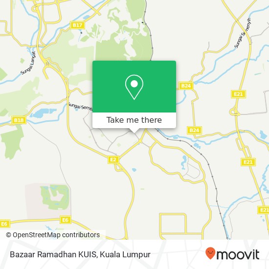 Bazaar Ramadhan KUIS map