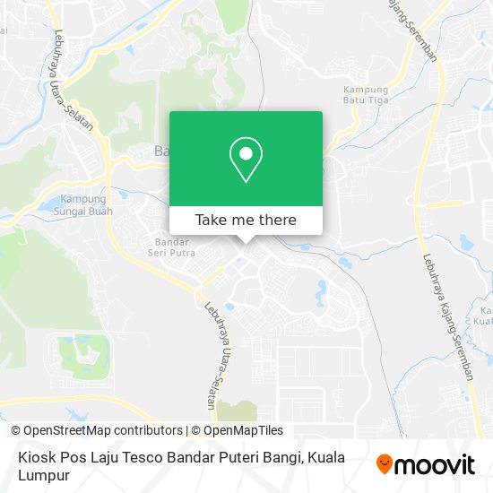 Kiosk Pos Laju Tesco Bandar Puteri Bangi map