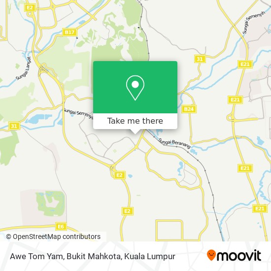 Awe Tom Yam, Bukit Mahkota map