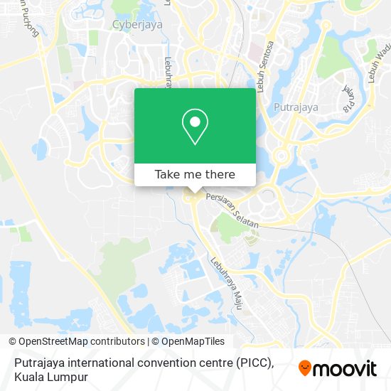 Peta Putrajaya international convention centre (PICC)