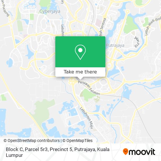 Block C, Parcel 5r3, Precinct 5, Putrajaya map