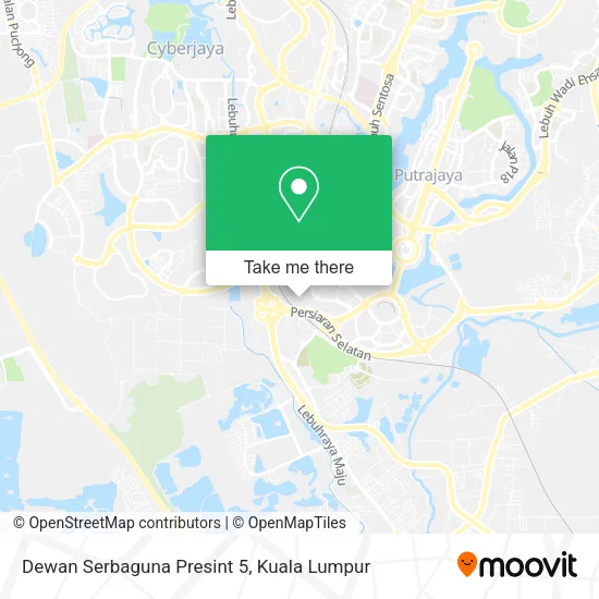 Dewan Serbaguna Presint 5 map