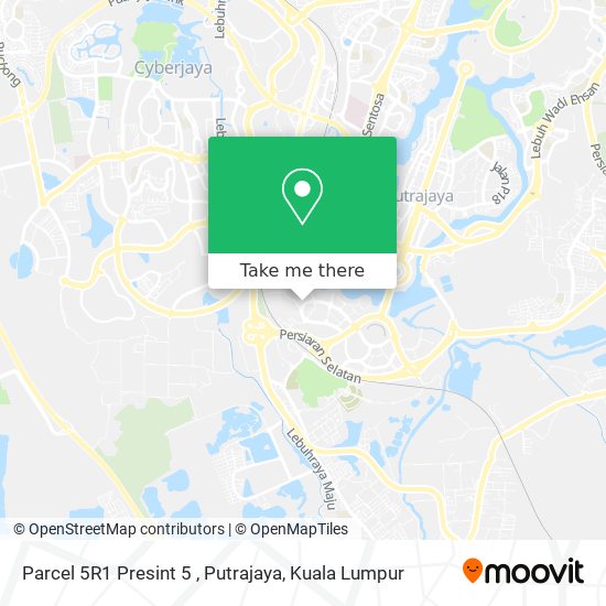 Parcel 5R1 Presint 5 , Putrajaya map
