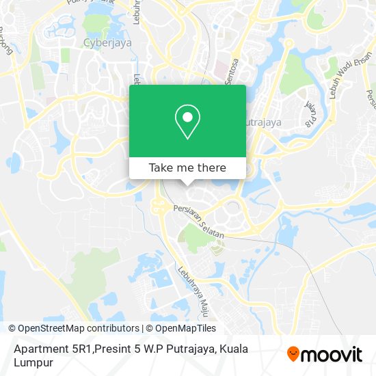 Peta Apartment 5R1,Presint 5 W.P Putrajaya
