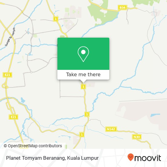 Peta Planet Tomyam Beranang