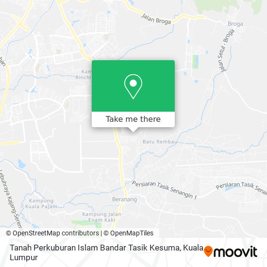 Tanah Perkuburan Islam Bandar Tasik Kesuma map