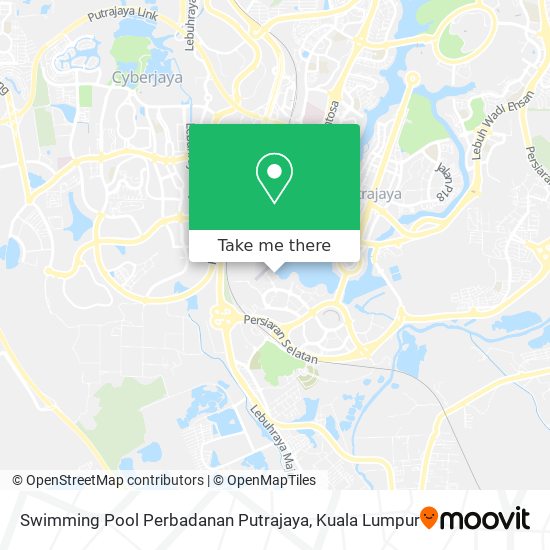 Swimming Pool Perbadanan Putrajaya map