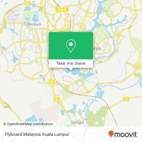 Peta Flyboard Malaysia