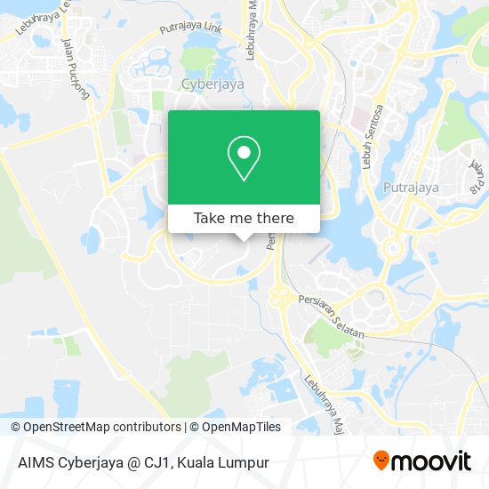 AIMS Cyberjaya @ CJ1 map