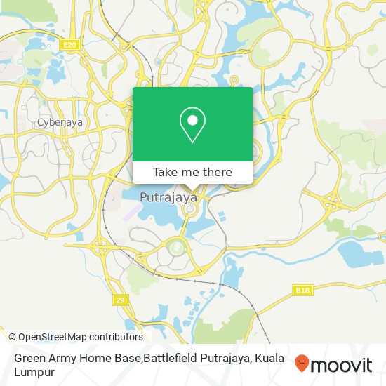 Peta Green Army Home Base,Battlefield Putrajaya