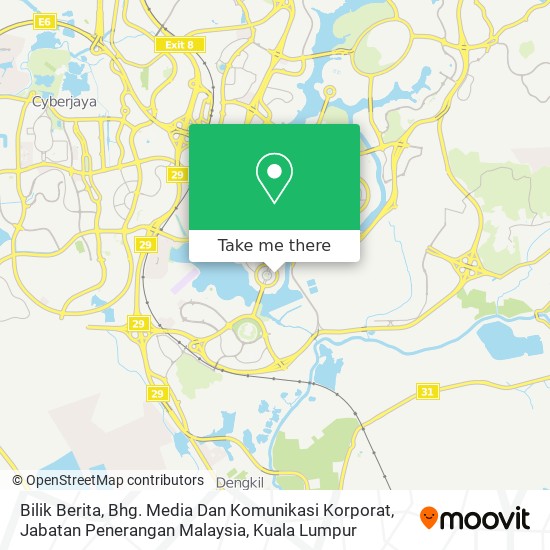 Peta Bilik Berita, Bhg. Media Dan Komunikasi Korporat, Jabatan Penerangan Malaysia