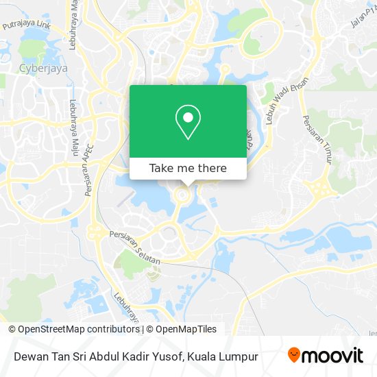 Dewan Tan Sri Abdul Kadir Yusof map