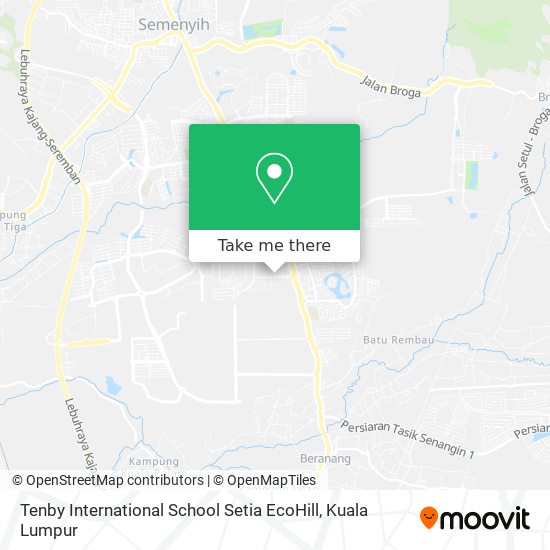 Tenby International School Setia EcoHill map