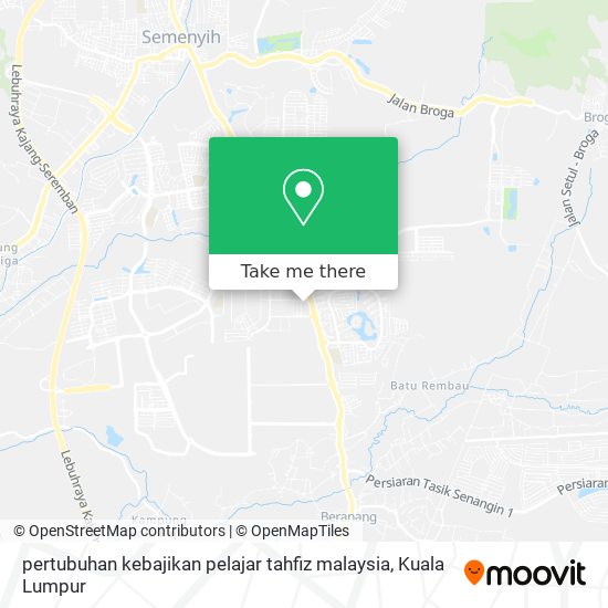 pertubuhan kebajikan pelajar tahfiz malaysia map