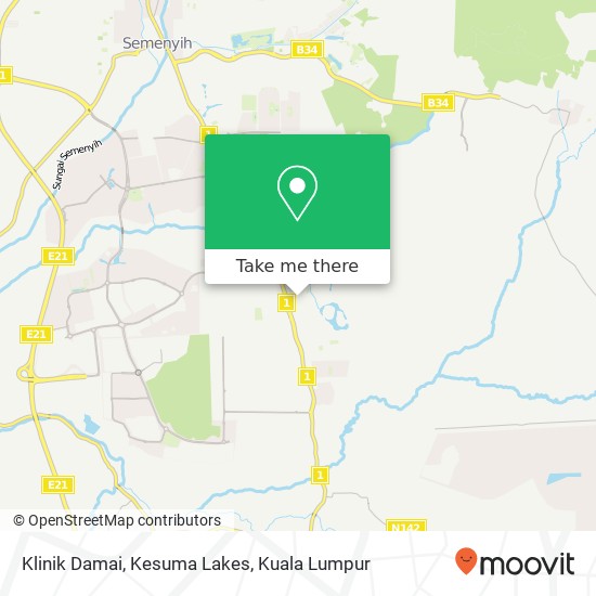 Klinik Damai, Kesuma Lakes map