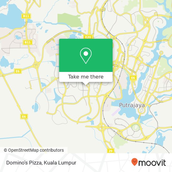 Domino's Pizza map