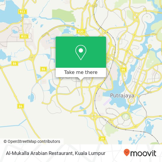 Al-Mukalla Arabian Restaurant map