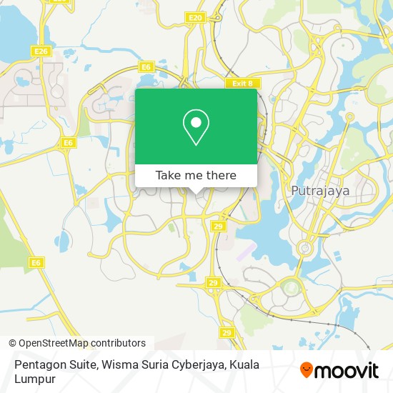 Pentagon Suite, Wisma Suria Cyberjaya map