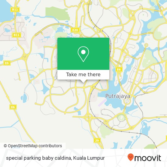 special parking baby caldina map