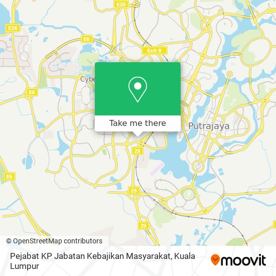 Pejabat KP Jabatan Kebajikan Masyarakat map