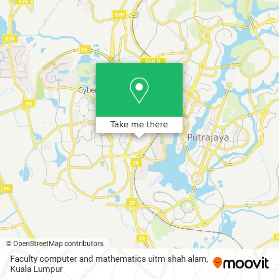 Faculty computer and mathematics uitm shah alam map