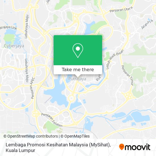 Peta Lembaga Promosi Kesihatan Malaysia (MySihat)