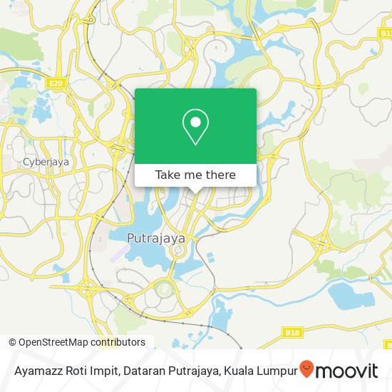 Ayamazz Roti Impit, Dataran Putrajaya map