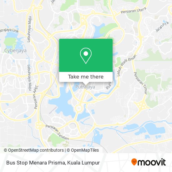 Bus Stop Menara Prisma map