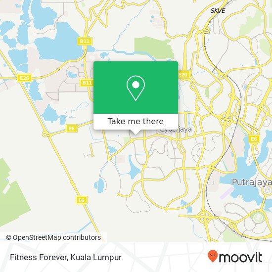 Fitness Forever map