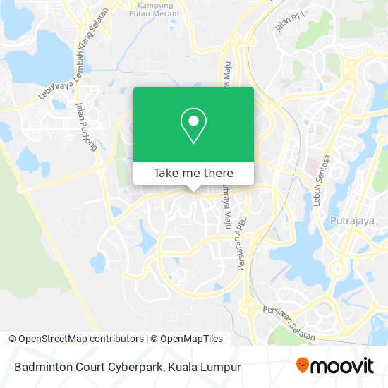 Peta Badminton Court Cyberpark