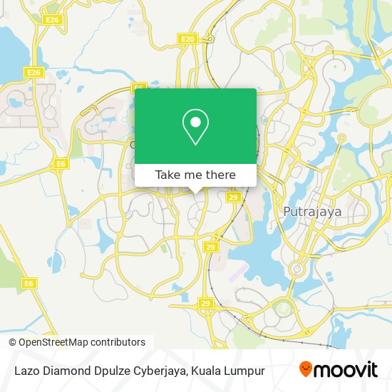 Lazo Diamond Dpulze Cyberjaya map